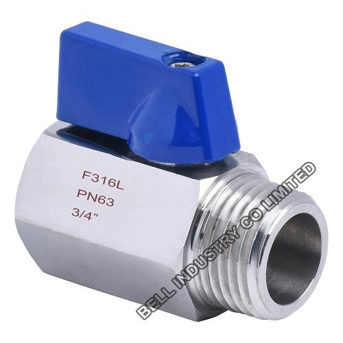 Male/Female Stainless Steel Mini Ball Valve 