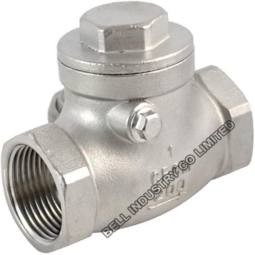 stainless steel screwed  swing check valve