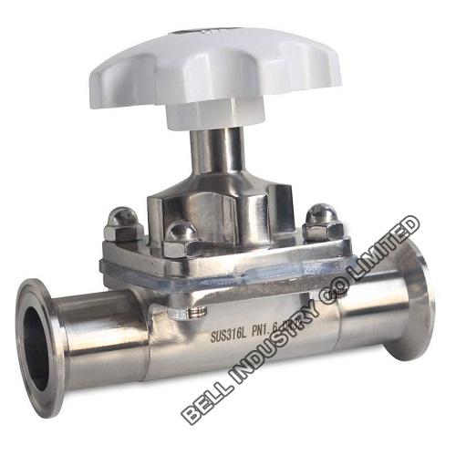 Aseptic diaphragm valve stainless steel 316