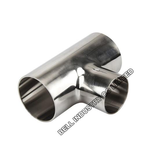 316L Short Equal Tee to BS 4825 Part 2 - Polished OD