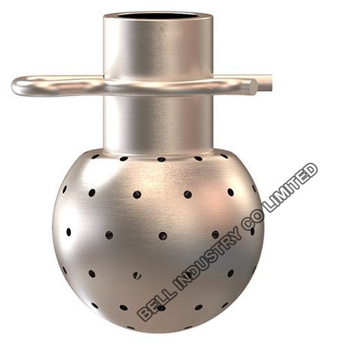 Hygienic fixed spray ball-clip on type-sanitary stainless steel 316L