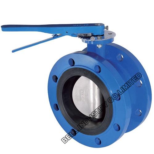 Double Flange Butterfly Valve PN10 PN16-Ductile iron