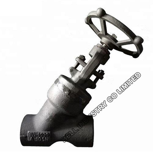 Forged Steel Y-Pattern Throttle Type Globe