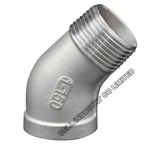 BSP STREET ELBOW 45° M/F 150LB 316 STAINLESS STEEL 