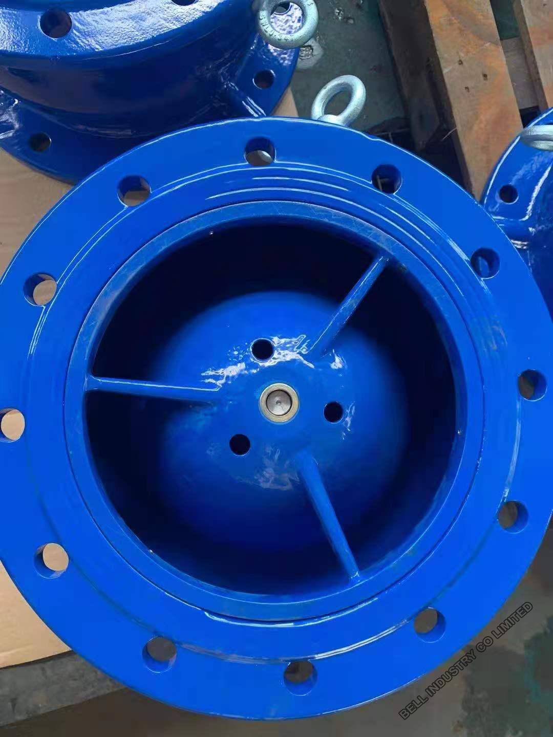 DIN F4 Ductile iron silent nozzle check valve short type