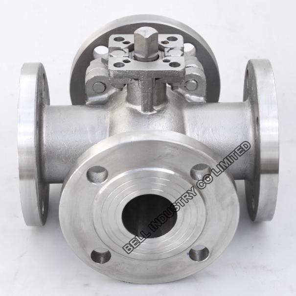 Four Way Flanged Ball Valve-4 way ball valve