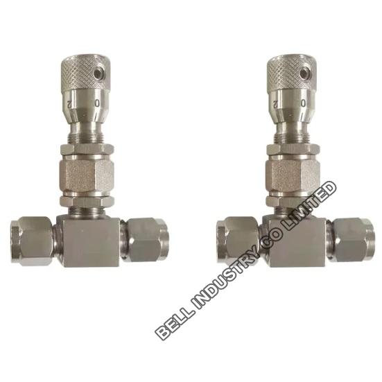 Stainless Steel Metering Valve with Graduated Handle