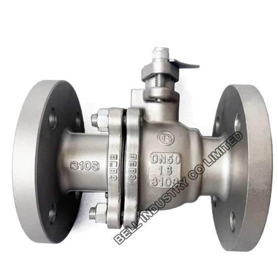 310S high temperature flanged ball valve