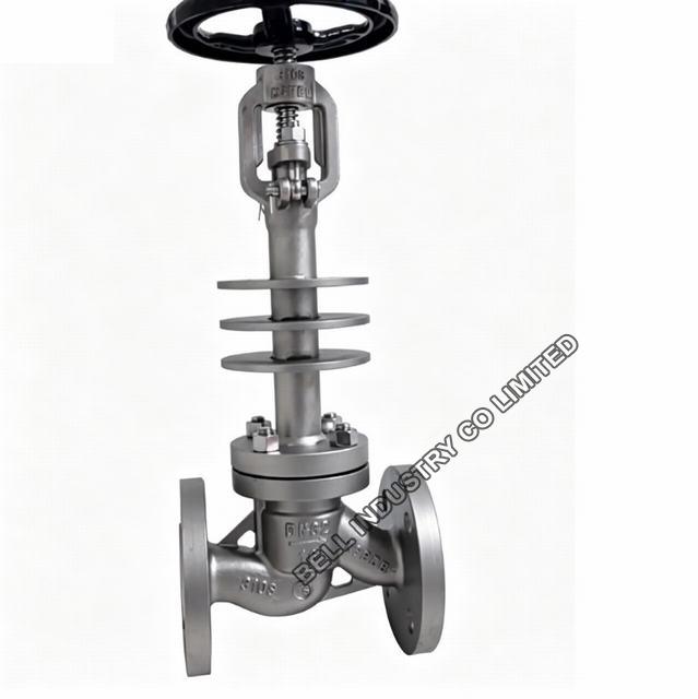 310S high temperature globe valve with cooling fins