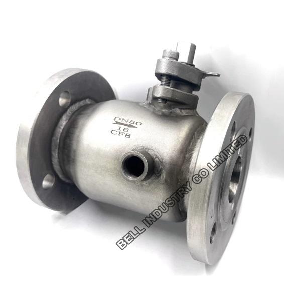 CF8 jacketed ball valve metal seated 425C