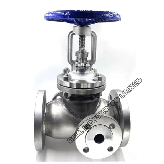 Stainless steel jacketed gate valve for bitumen