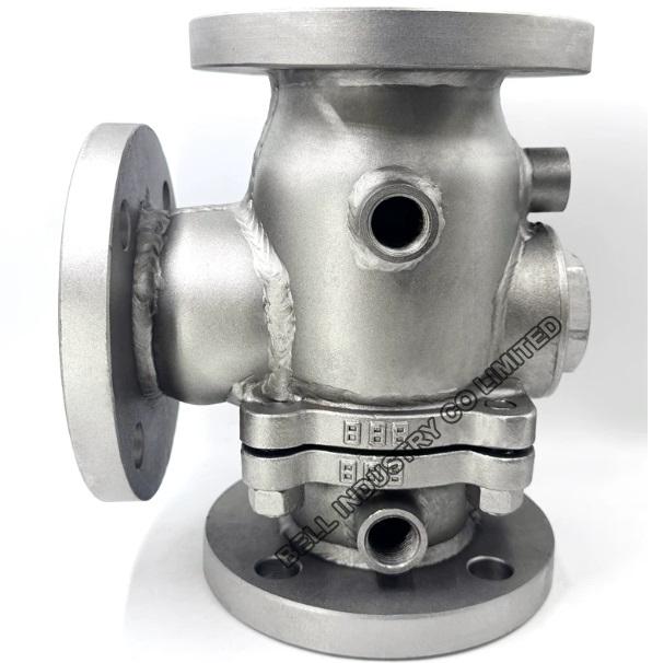 3-way jacketed ball valve metal seated