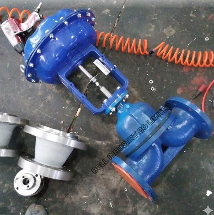 Pneumatic glass lined diaphragm valve