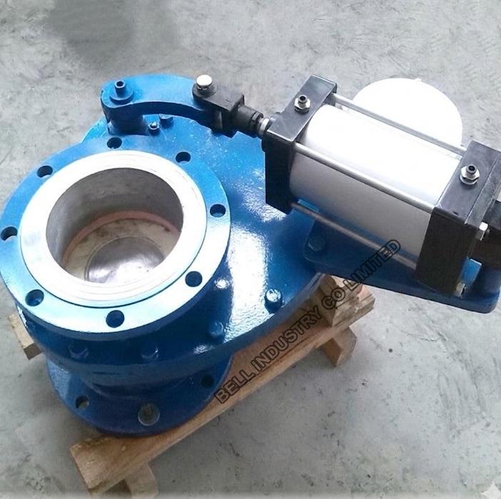 Abrasion resistant ceramic lined dome valve