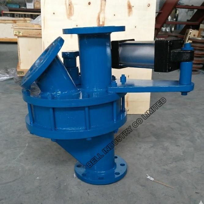 Pneumatic ceramic diverter valve