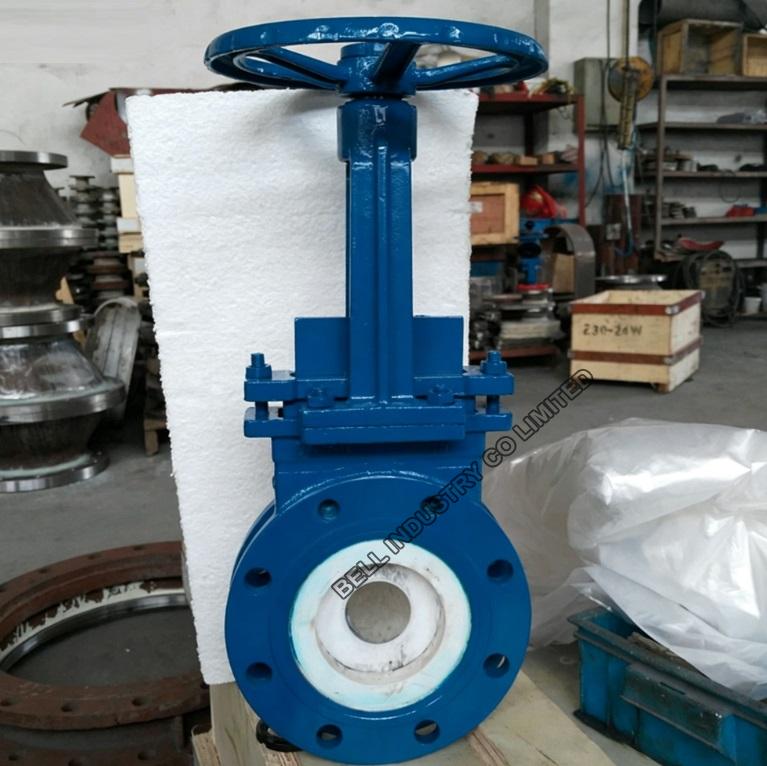 Manual ceramic knife gate valve